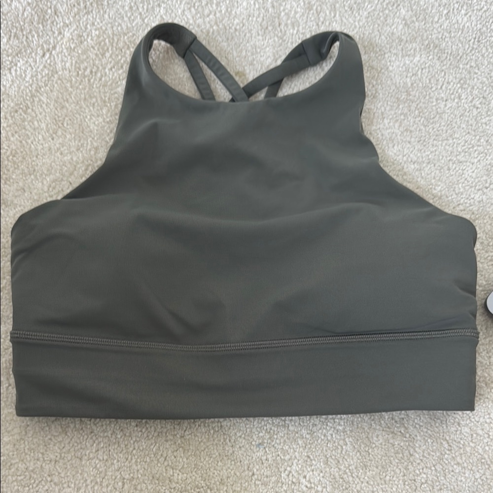 Lululemon Athletica Gray Sports Bra with Racerback Design